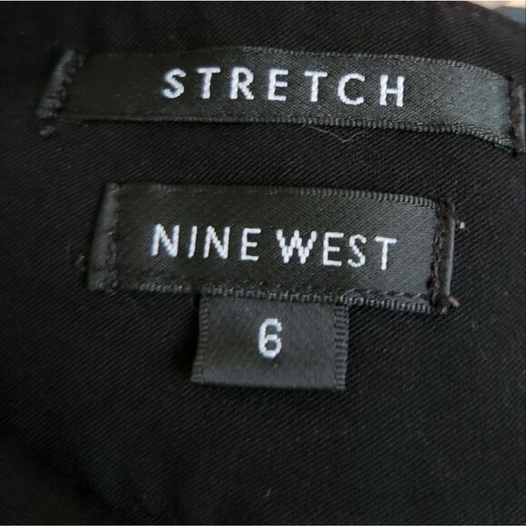 Nine West Stretch Black Pencil Skirt Size 6 - Picture 7 of 8